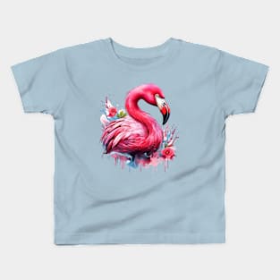 Flamingo Art Kids T-Shirt